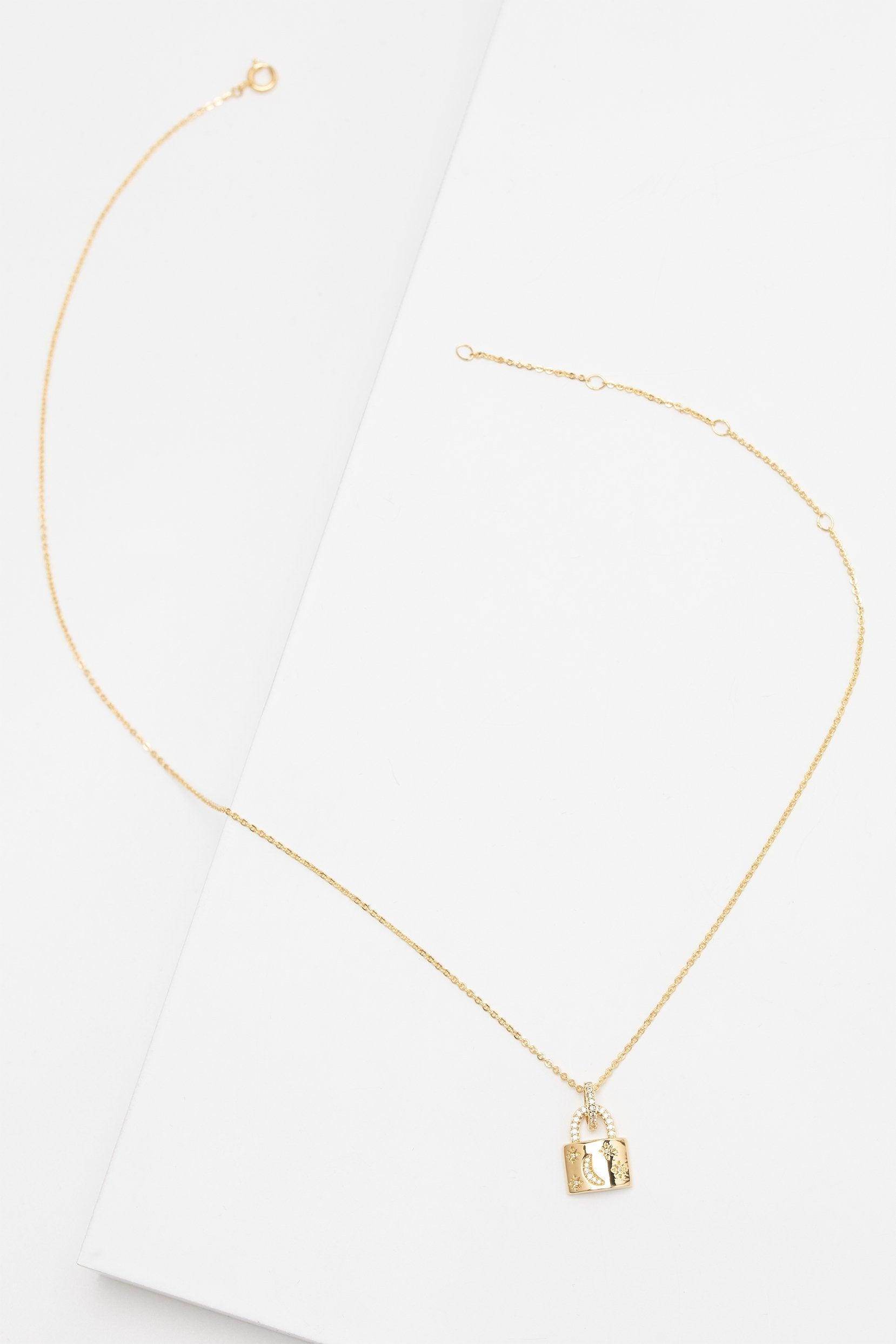 Yellow Gold Plated Necklaces CX0010 - COCOMELODY